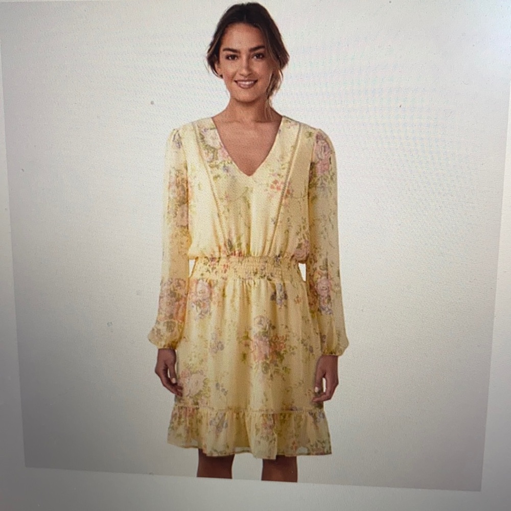 Women’s Lauren Conrad V-neck flounce dress